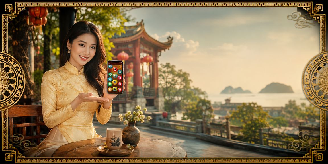 Người dùng Hà Nội ngồi cà phê tra cứu kết quả xổ số và cá cược thể thao buổi sáng
