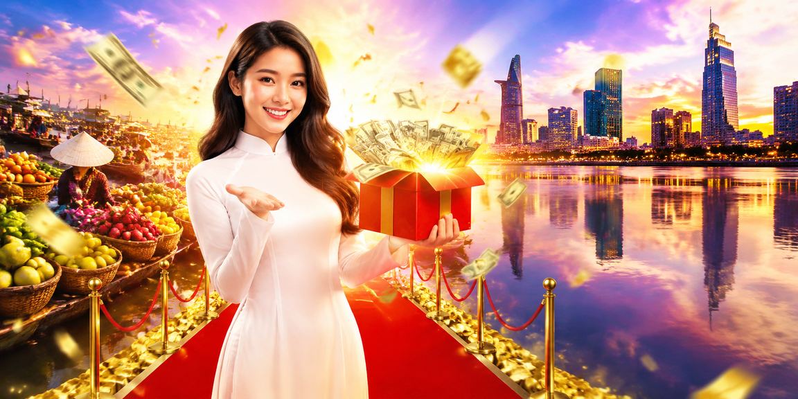 Giao diện ứng dụng cá cược với người mặc áo dài tại Đồng bằng Sông Cửu Long