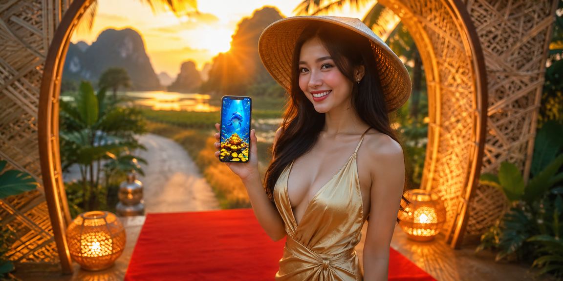 Người dùng đội nón lá tại Ninh Bình truy cập ứng dụng casino và cá cược thể thao trên điện thoại
